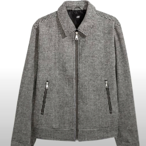 NWOT H&M Houndstooth Jacket Size XS - Picture 2 of 4